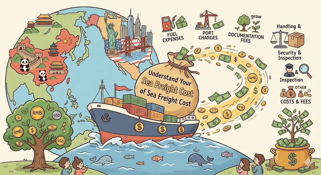 中国到美国海运成本