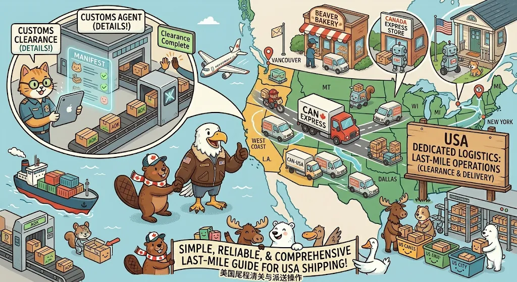 美国尾程清关与派送操作