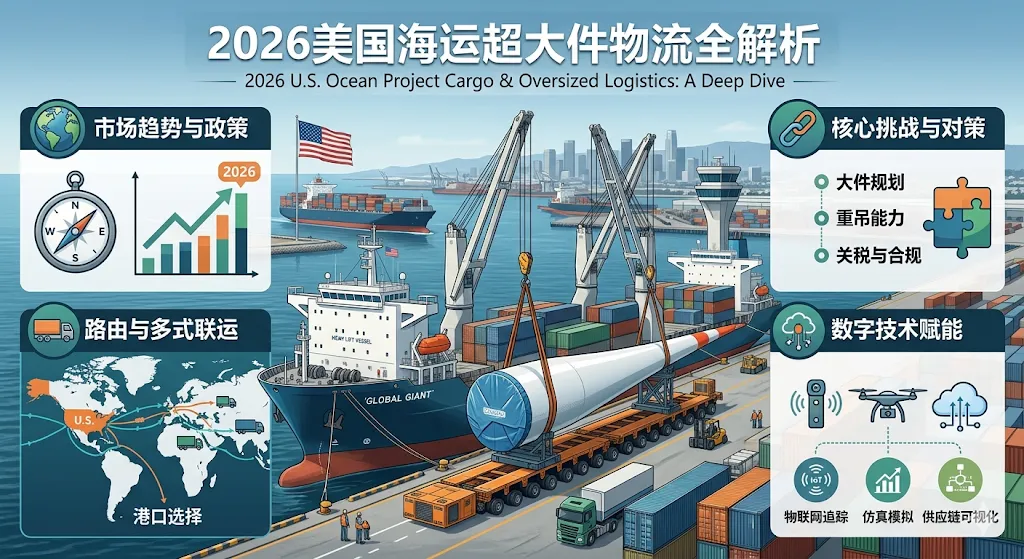 2026美国海运超大件物流全解析