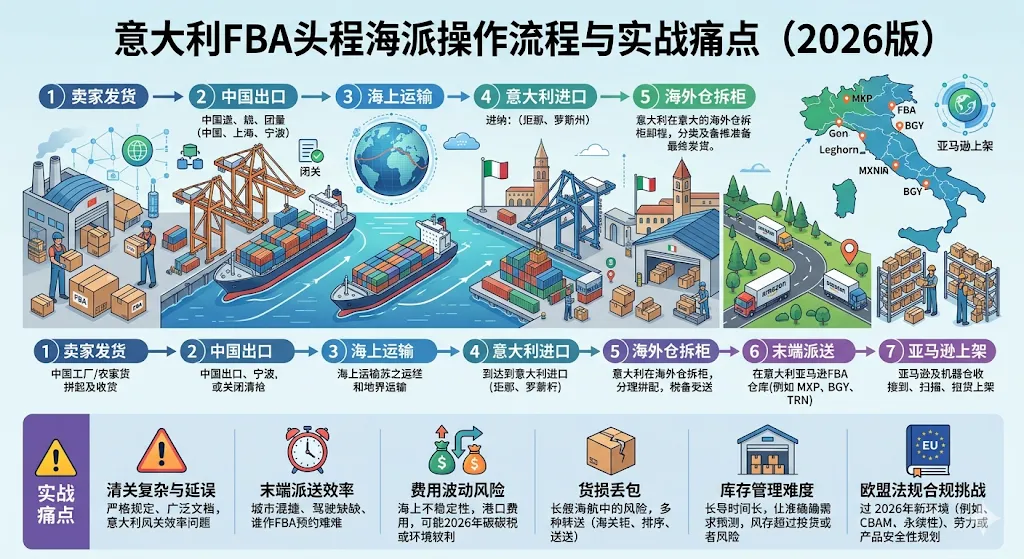 意大利FBA头程海派操作流程与实战痛点