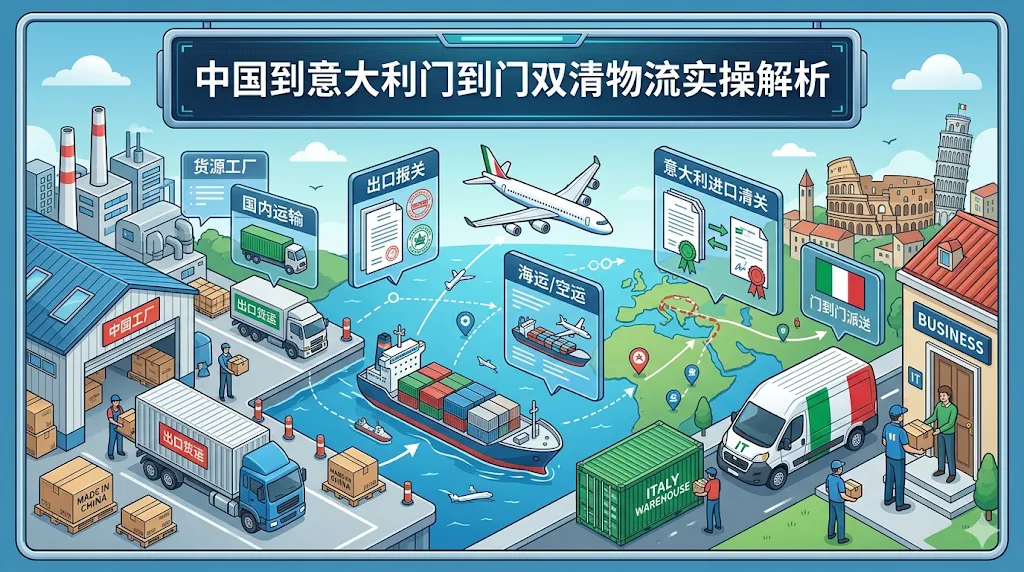 中国到意大利门到门双清物流实操解析
