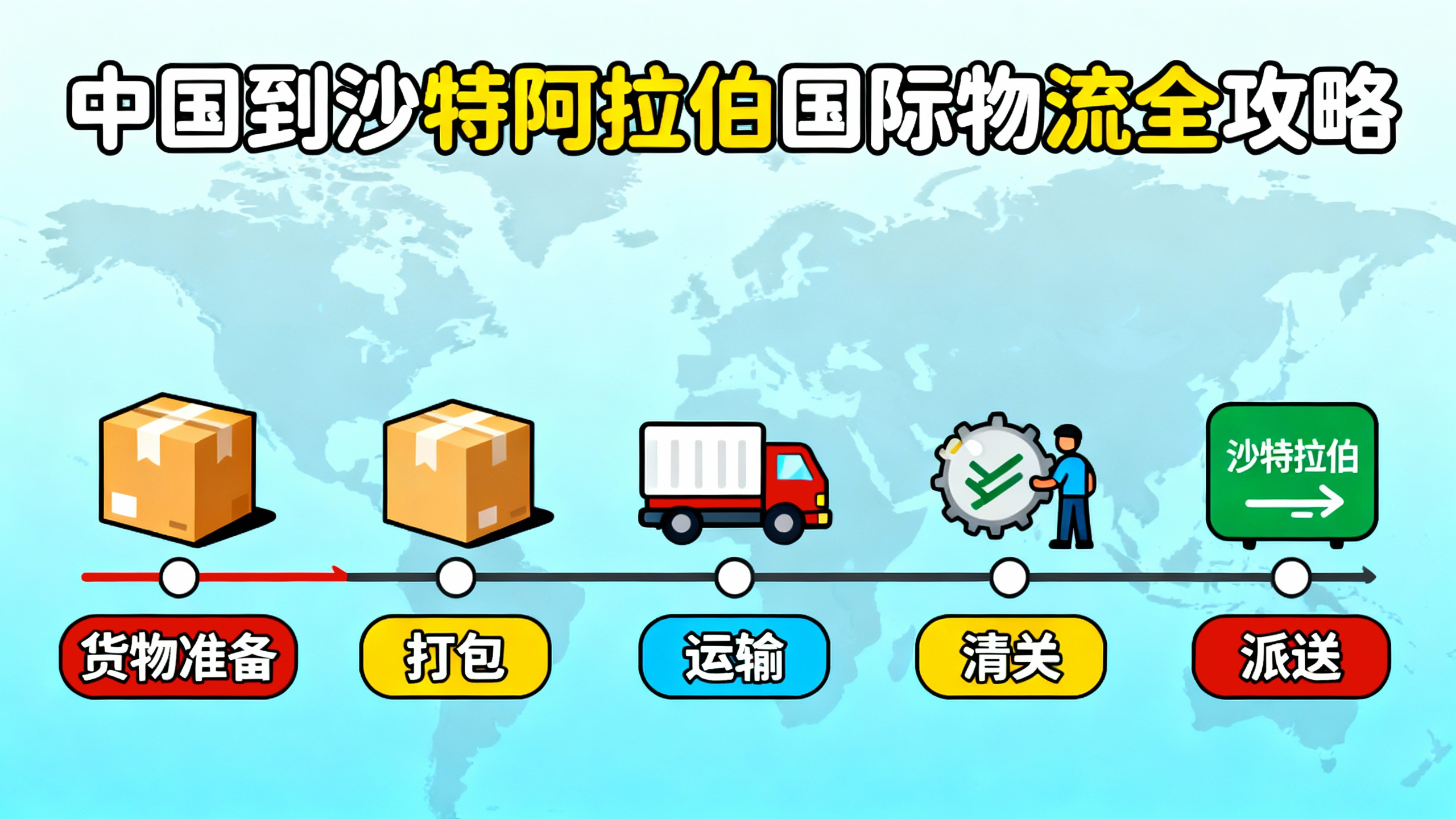 中国到沙特阿拉伯国际物流全攻略