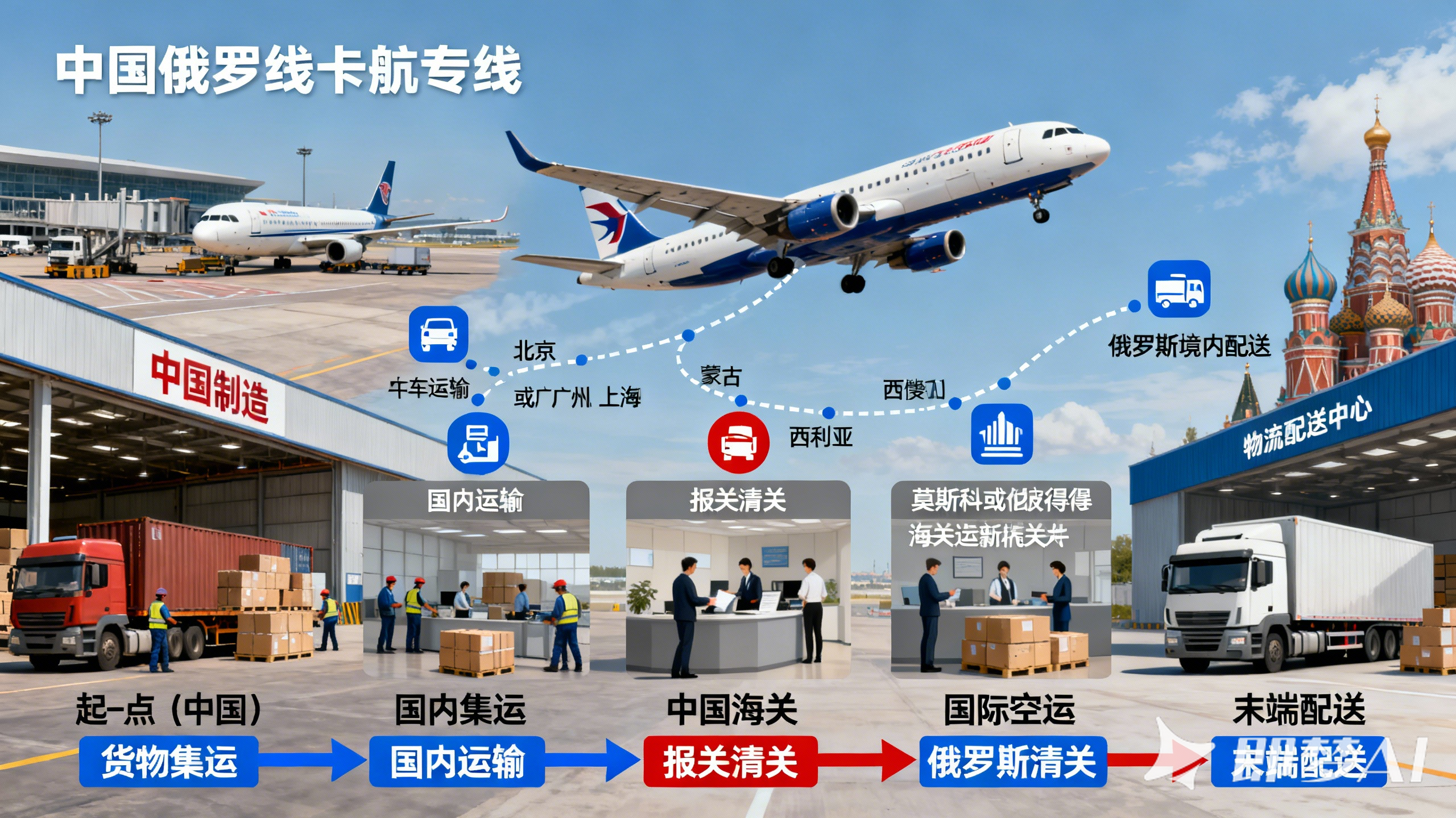 中国到俄罗斯卡航专线