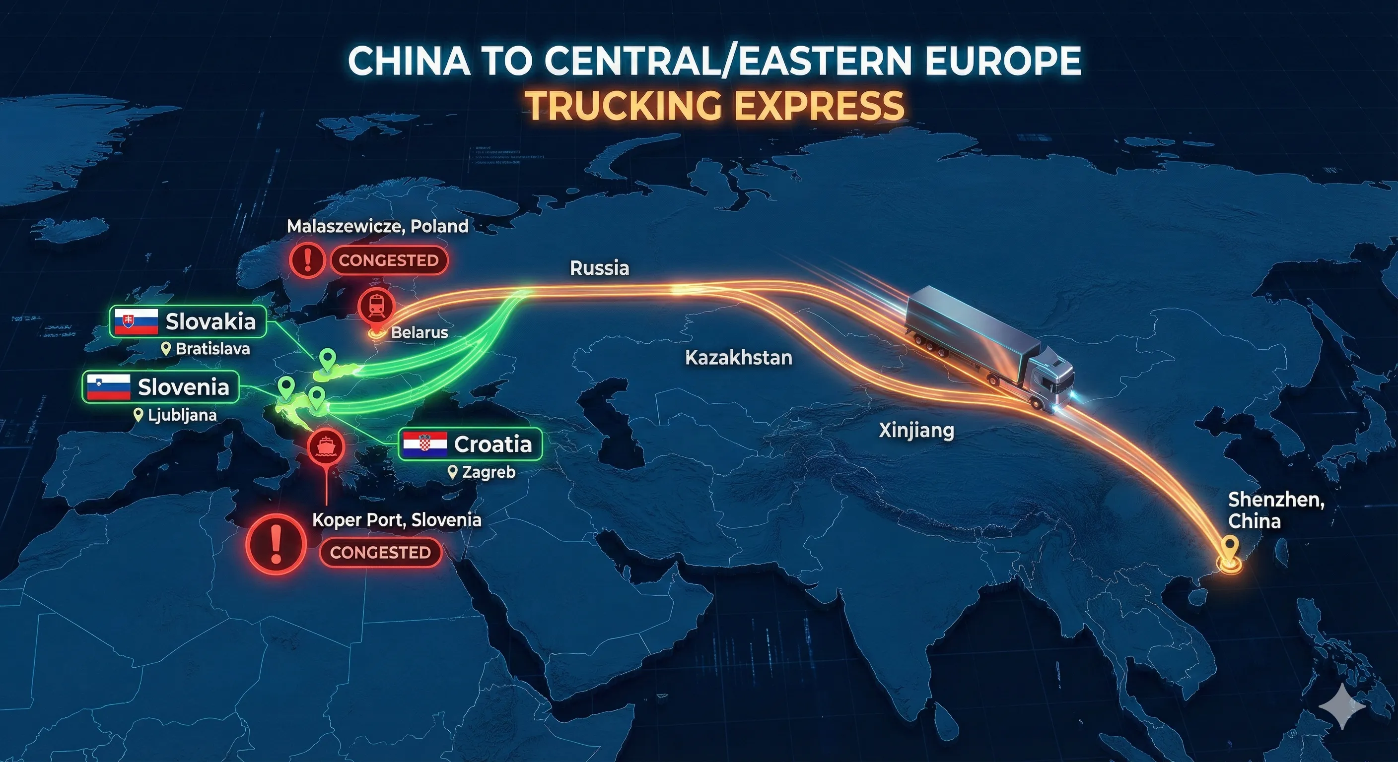 中国到克罗地亚/斯洛文尼亚/斯洛伐克双清包税