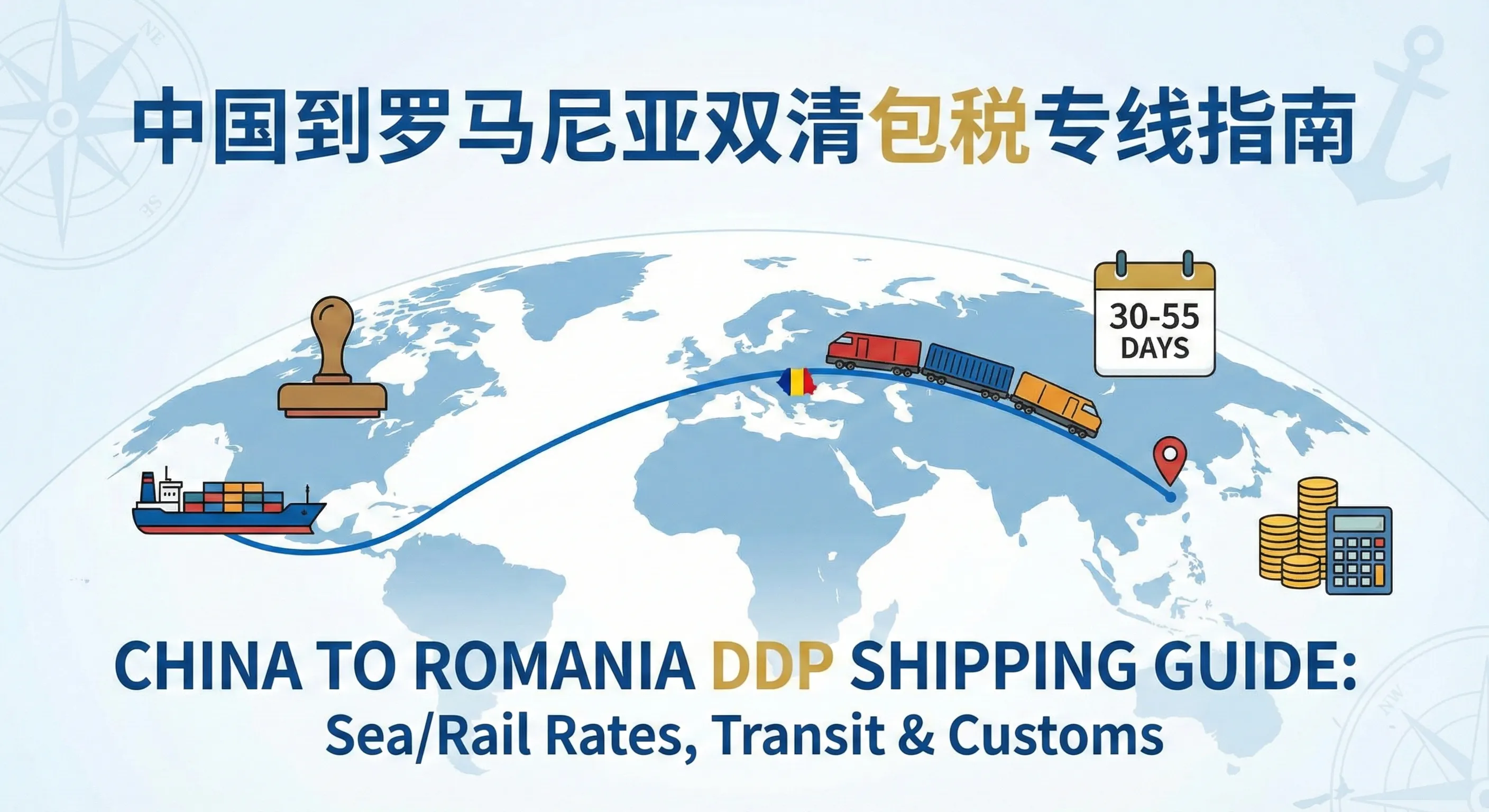 中国到罗马尼亚双清包税物流