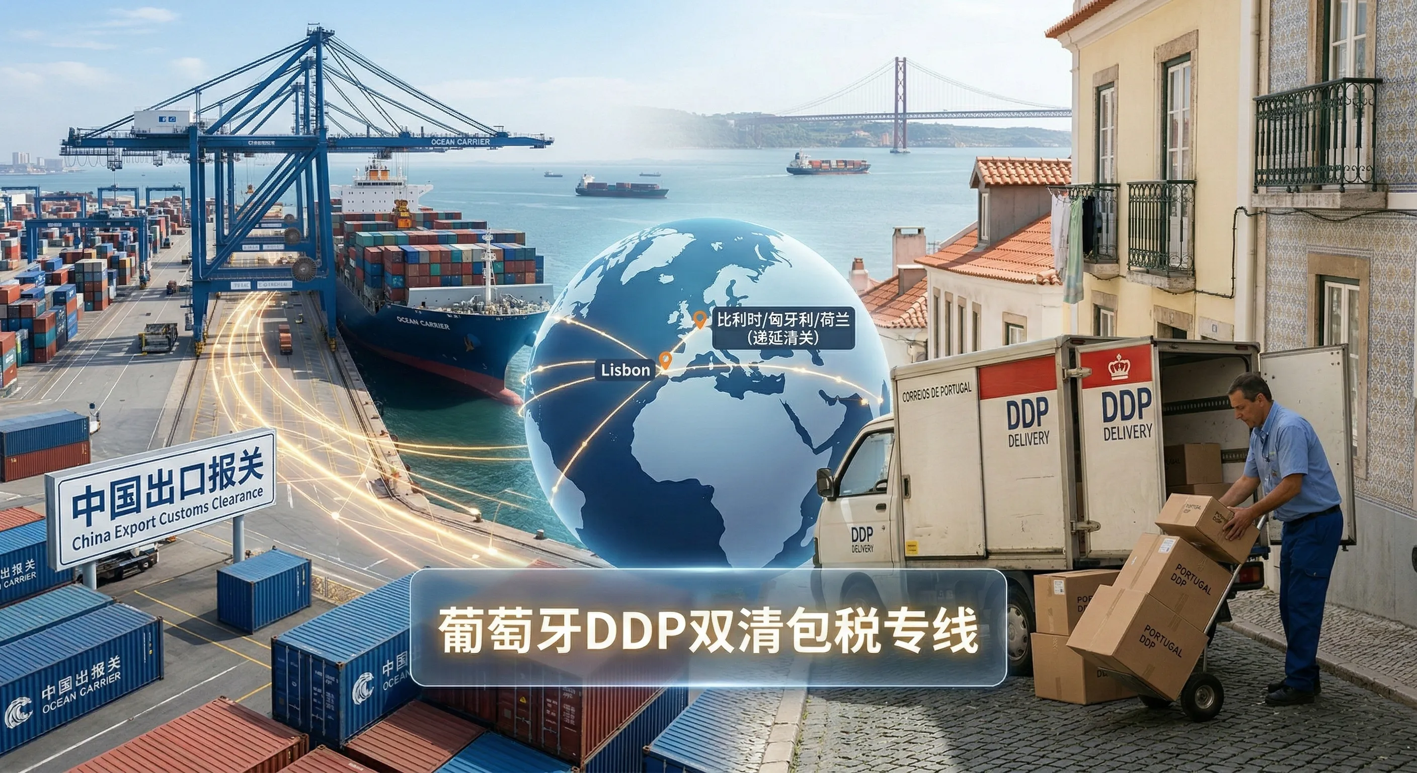 中国到葡萄牙物流双清包税专线