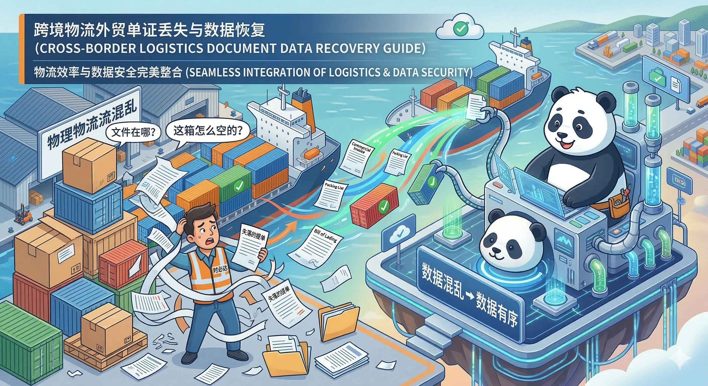 跨境物流外贸单证丢失与数据恢复