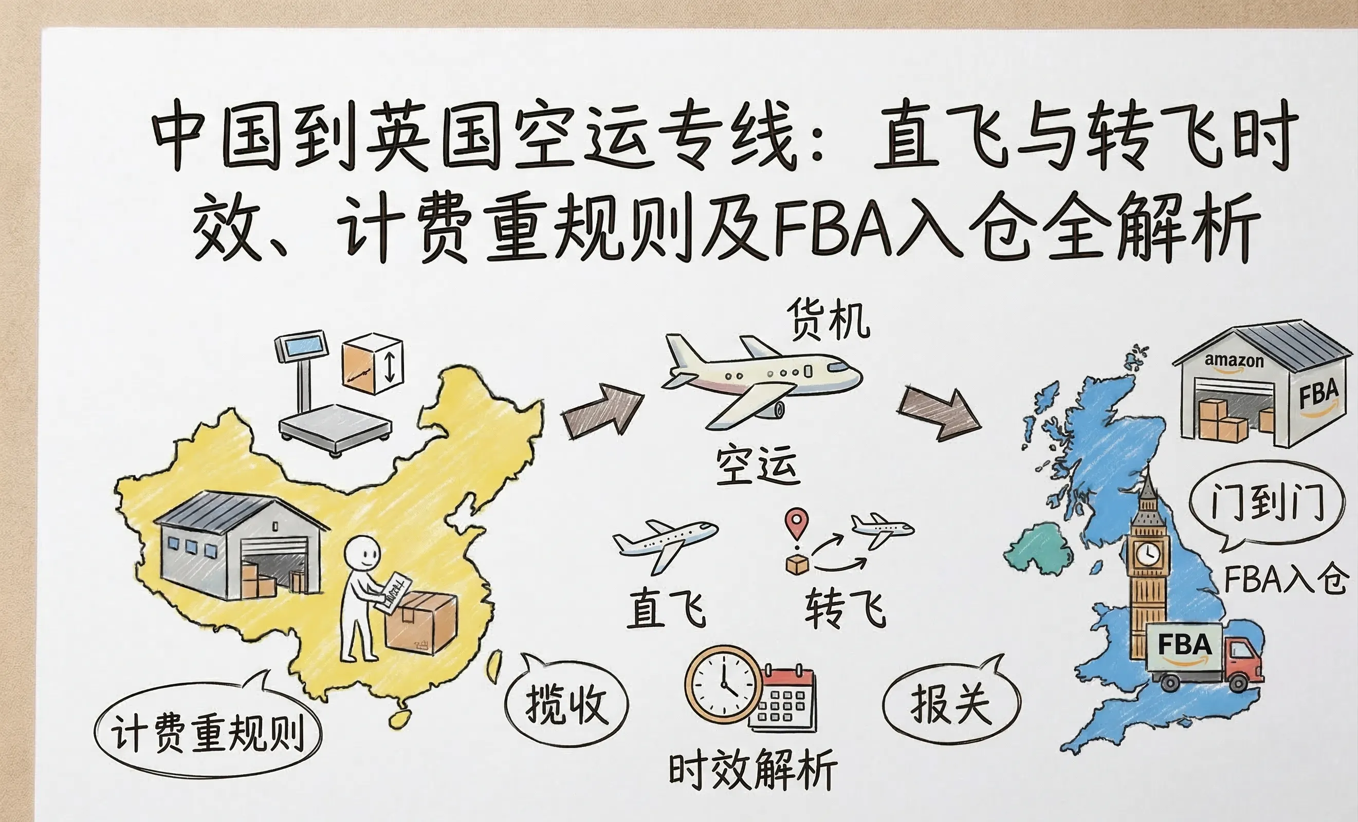 中国到英国空运专线全流程