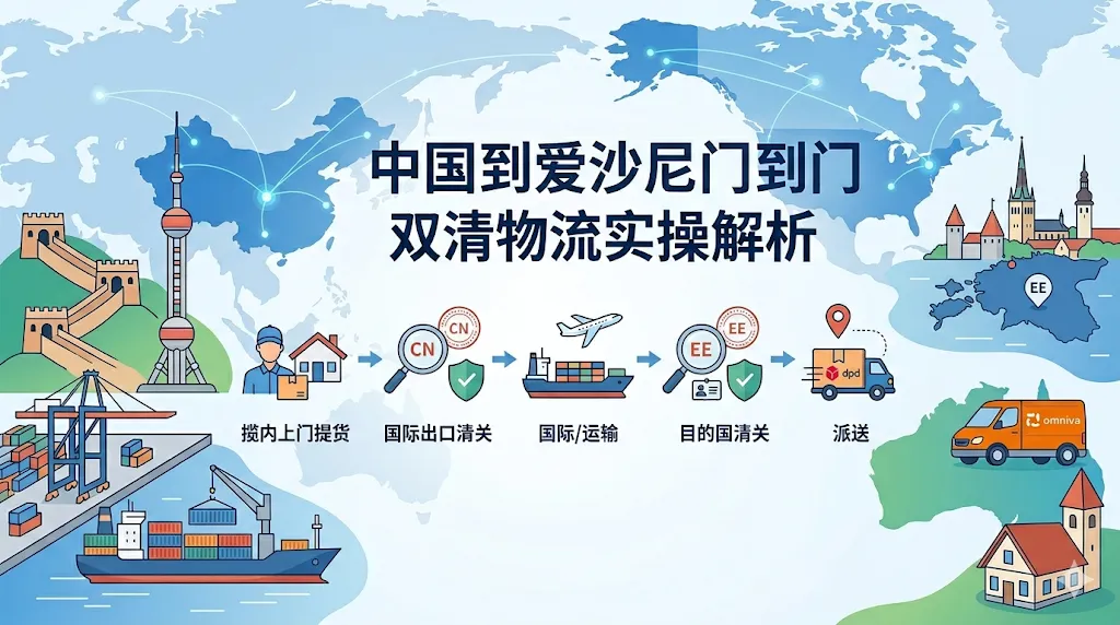 中国到爱沙尼亚门到门双清物流实操解析