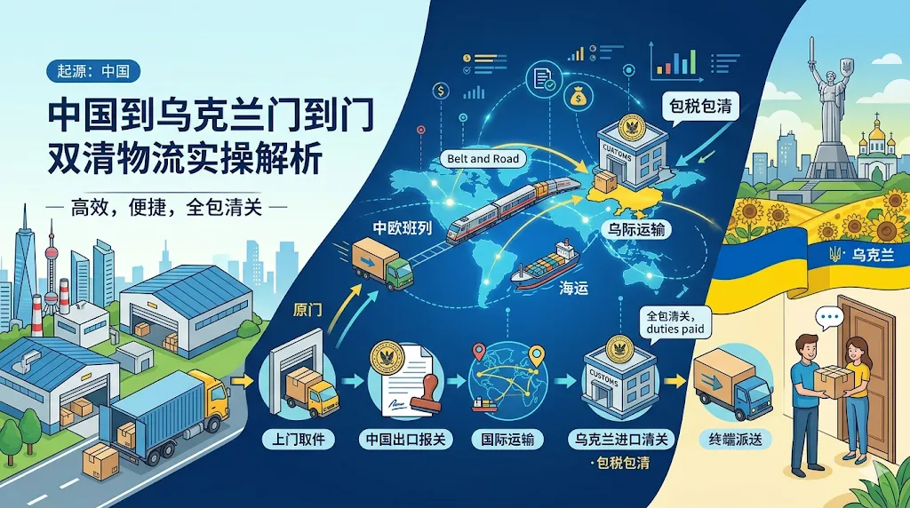 中国到乌克兰门到门双清物流实操解析