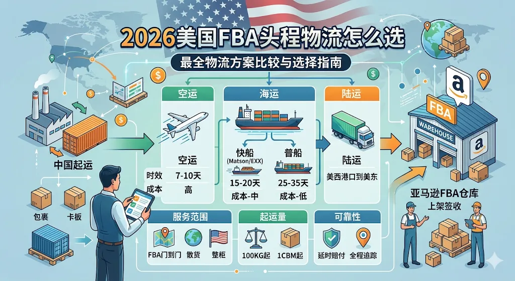 2026美国FBA头程物流怎么选
