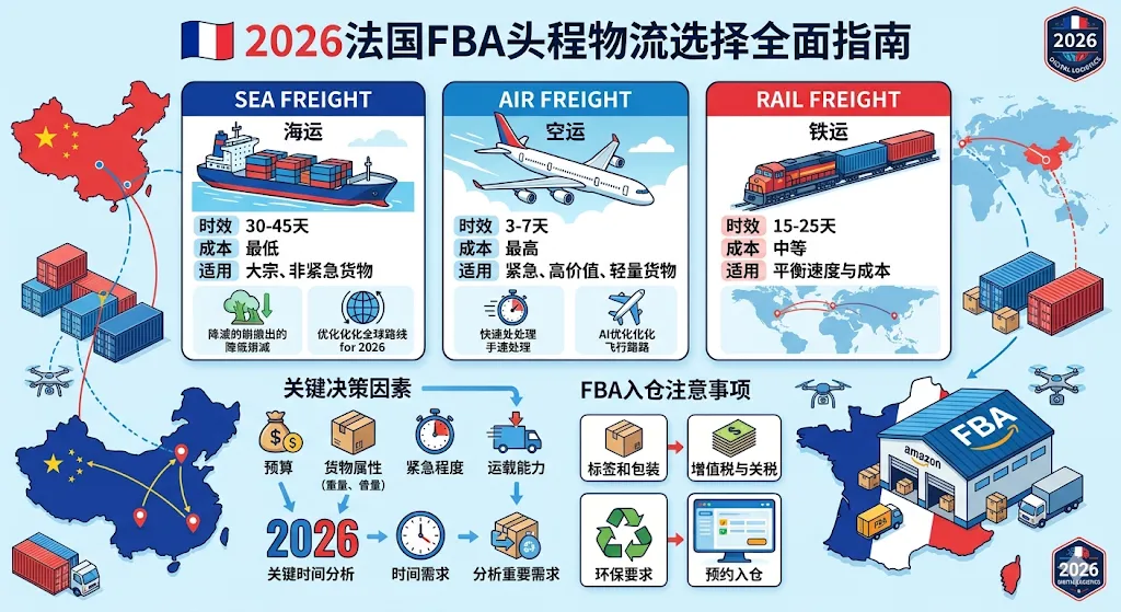2026法国FBA头程物流怎么选