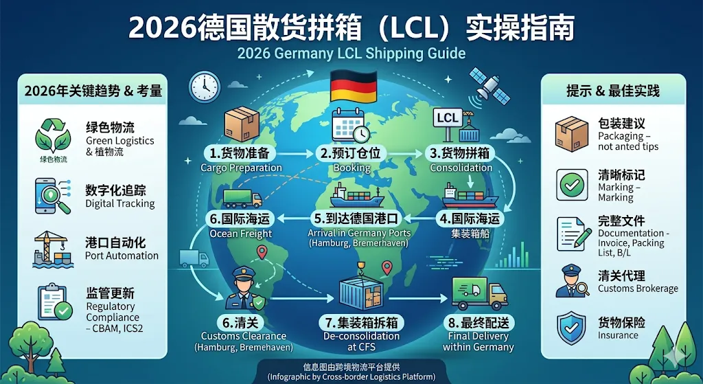 2026德国散货拼箱LCL实操指南
