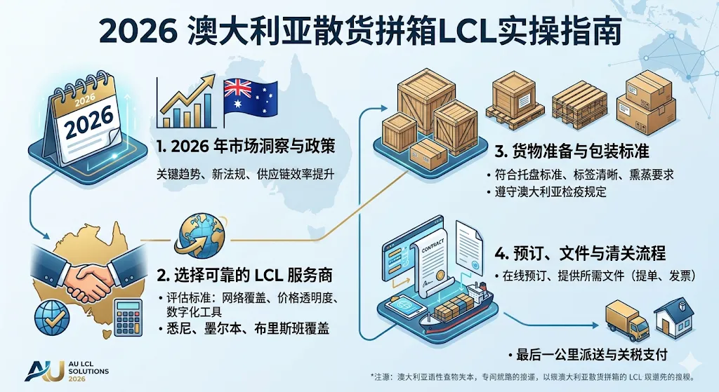 2026澳大利亚散货拼箱LCL实操指南