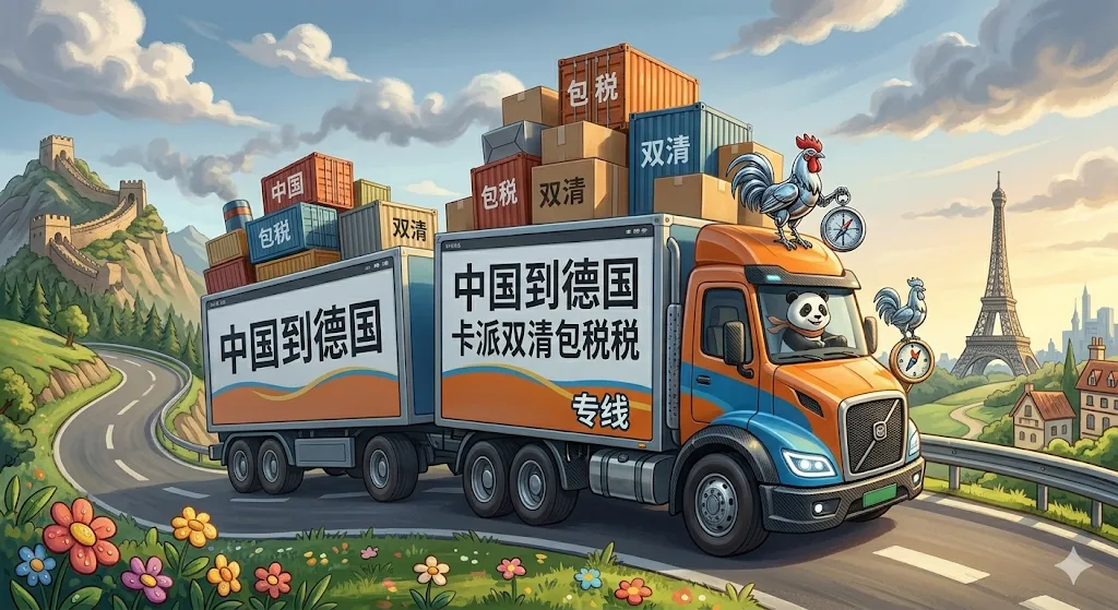 中国到德国卡派双清包税专线