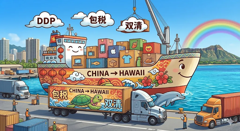 中国到夏威夷卡派双清包税专线