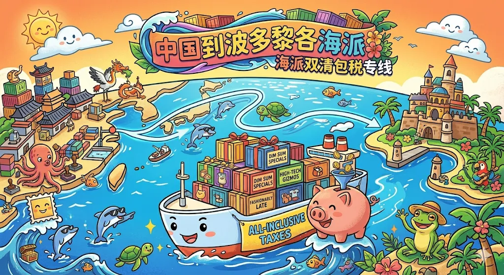 中国到波多黎各海派双清包税专线