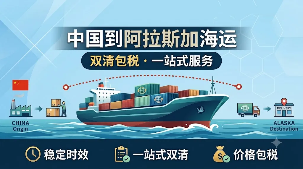 中国到阿拉斯加海运双清包税门到门