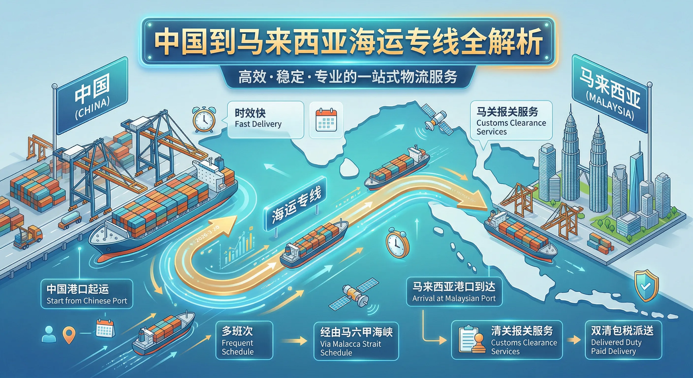 中国到马来西亚海运专线全解析