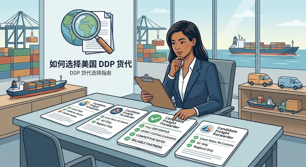 中国到美国DDP物流怎么选择货代？需要注意哪些问题