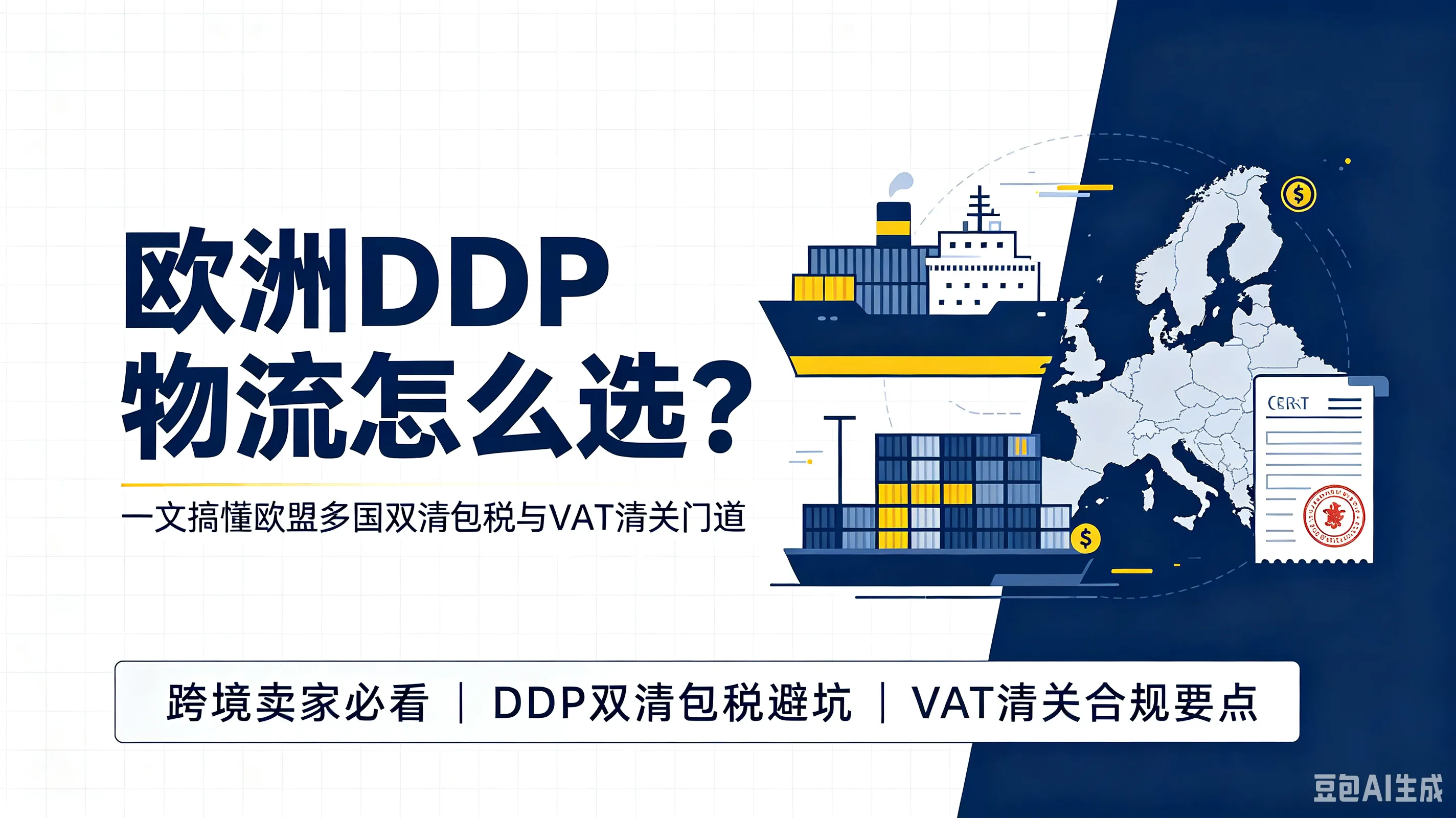 欧洲DDP物流怎么选？一文搞懂欧盟多国双清包税与VAT清关门道