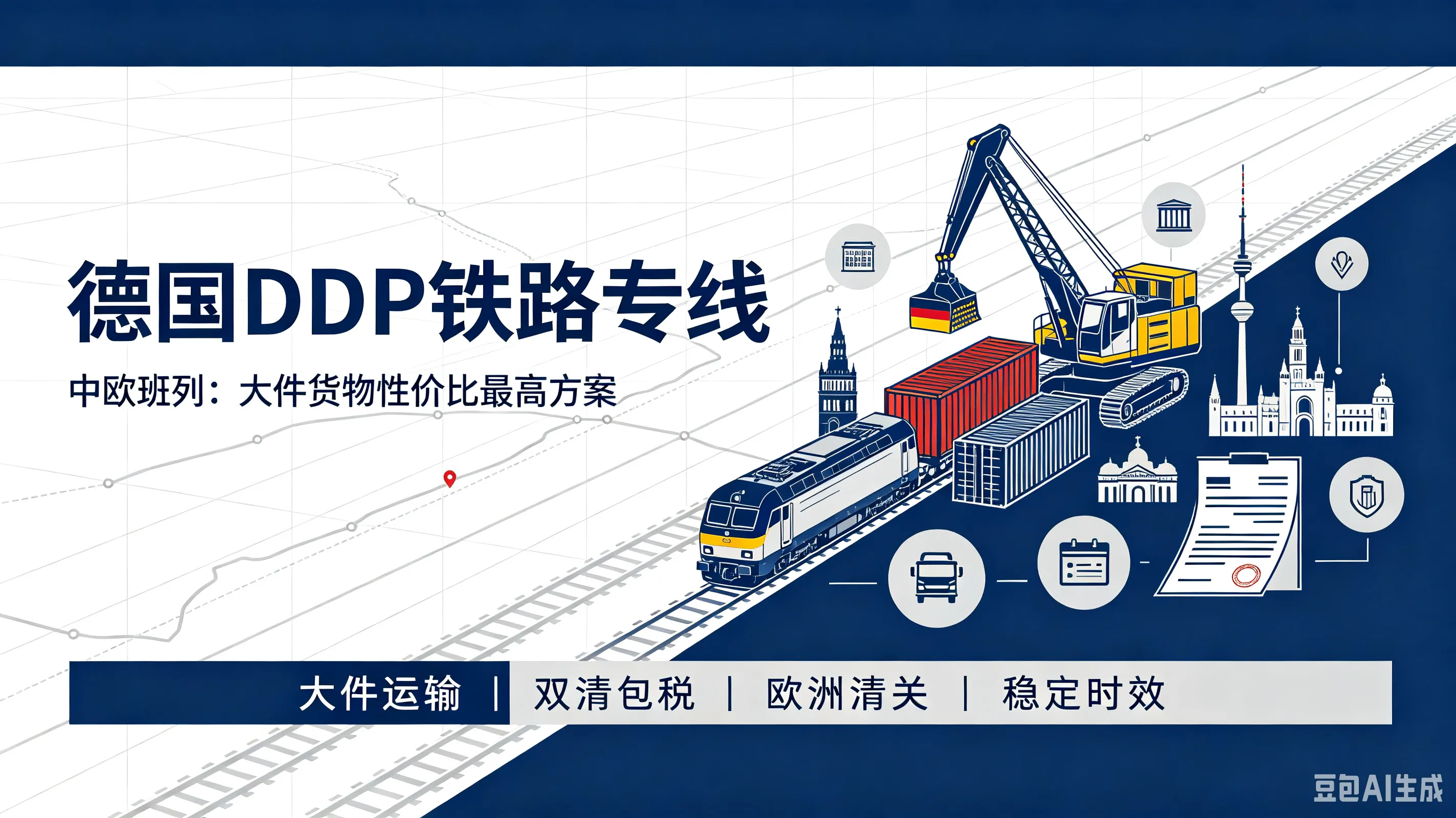 德国DDP铁路专线（中欧班列）：大件货物性价比最高方案