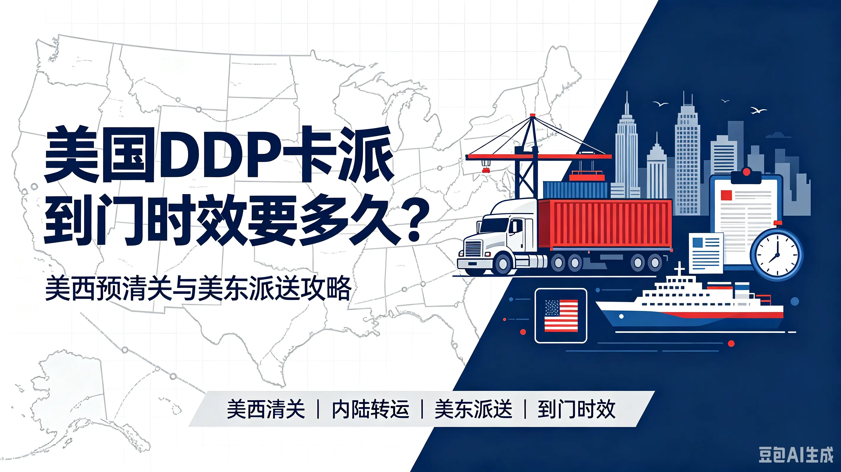 美国DDP卡派到门时效要多久？美西预清关与美东派送攻略