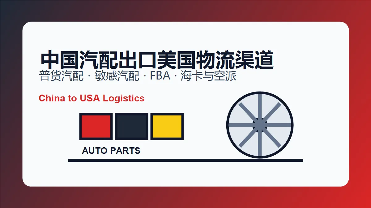 中国汽配产品出口美国物流渠道选择