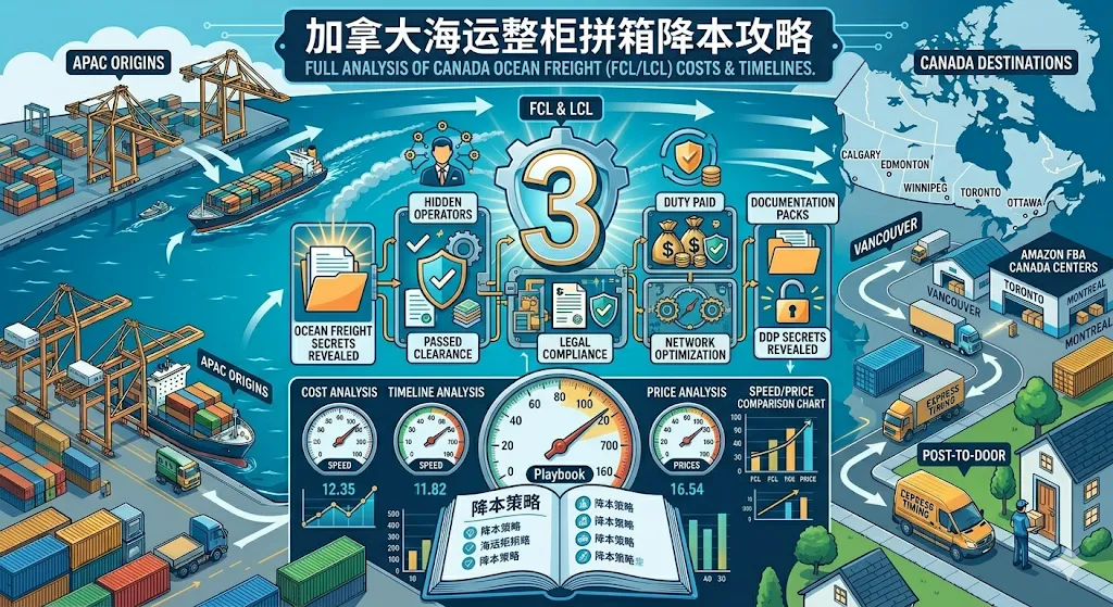 加拿大海运整柜拼箱降本攻略