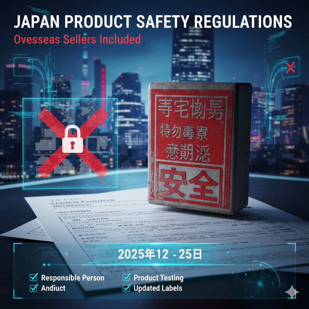 日本2025年12月起将海外卖家纳入商品安全监管
